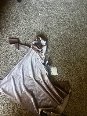 a new day Silver Satin Halter Neck Top